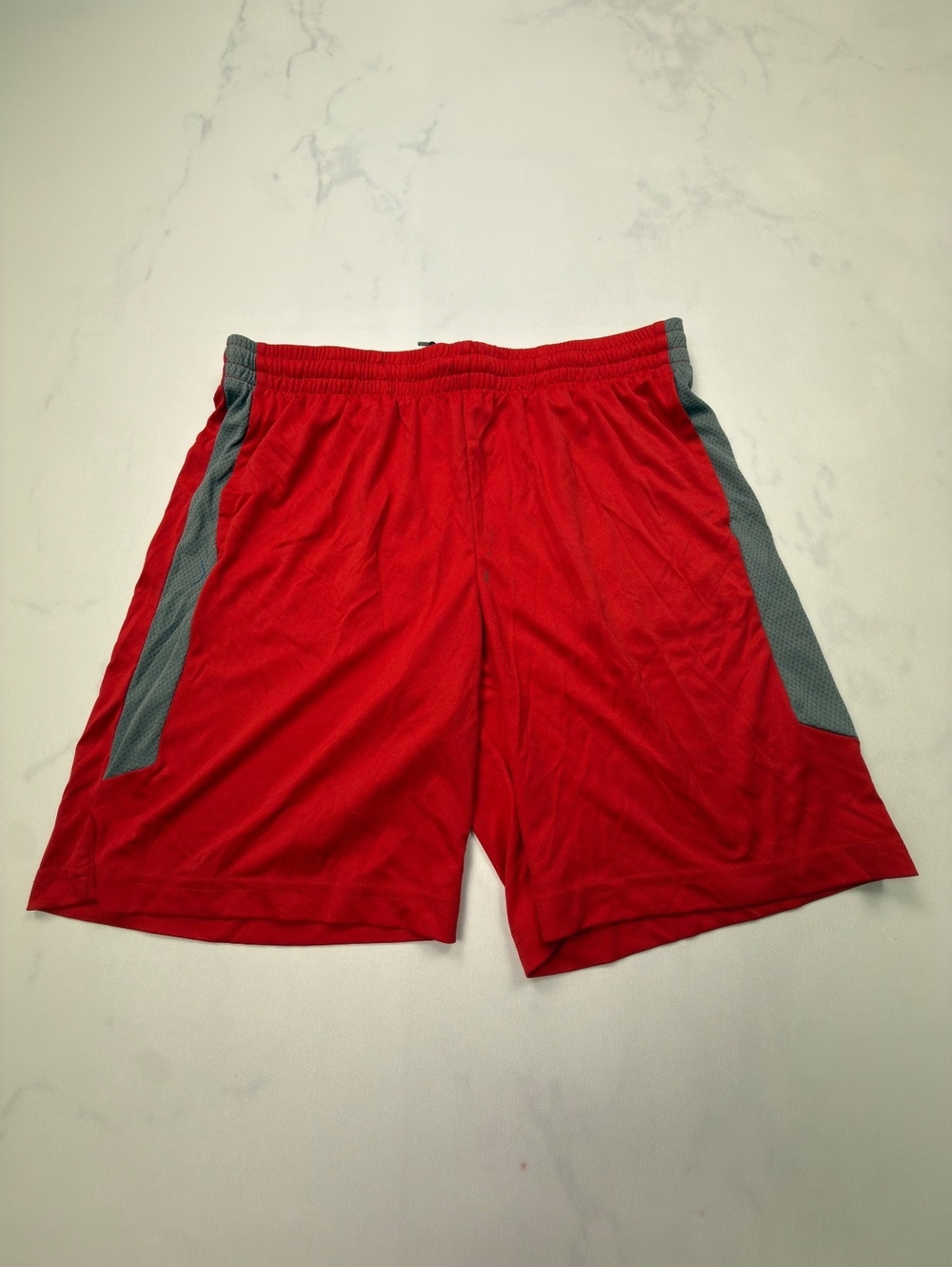 Tek Gear Athletic Shorts Red 2000s Sporty - Boys XL Husky